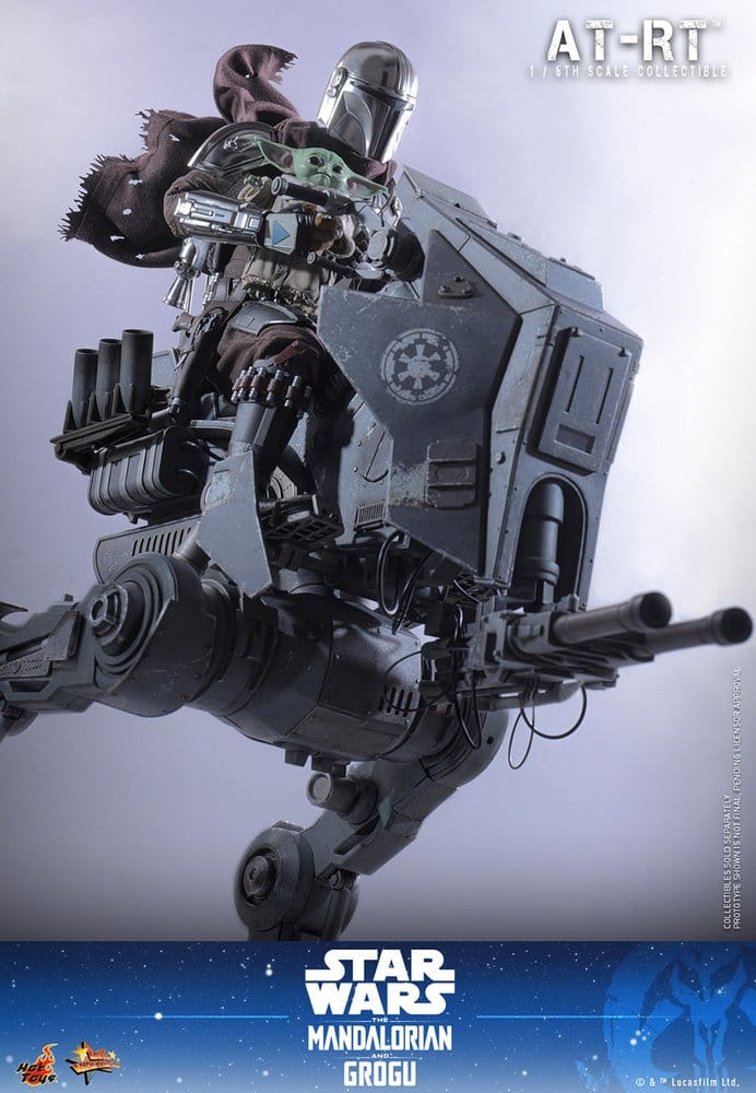 Star Wars: The Mandalorian & Grogu Movie Masterpiece Set de Figuras 1/6 Imperial Remnant AT-RT Driver & AT-RT 60 cm