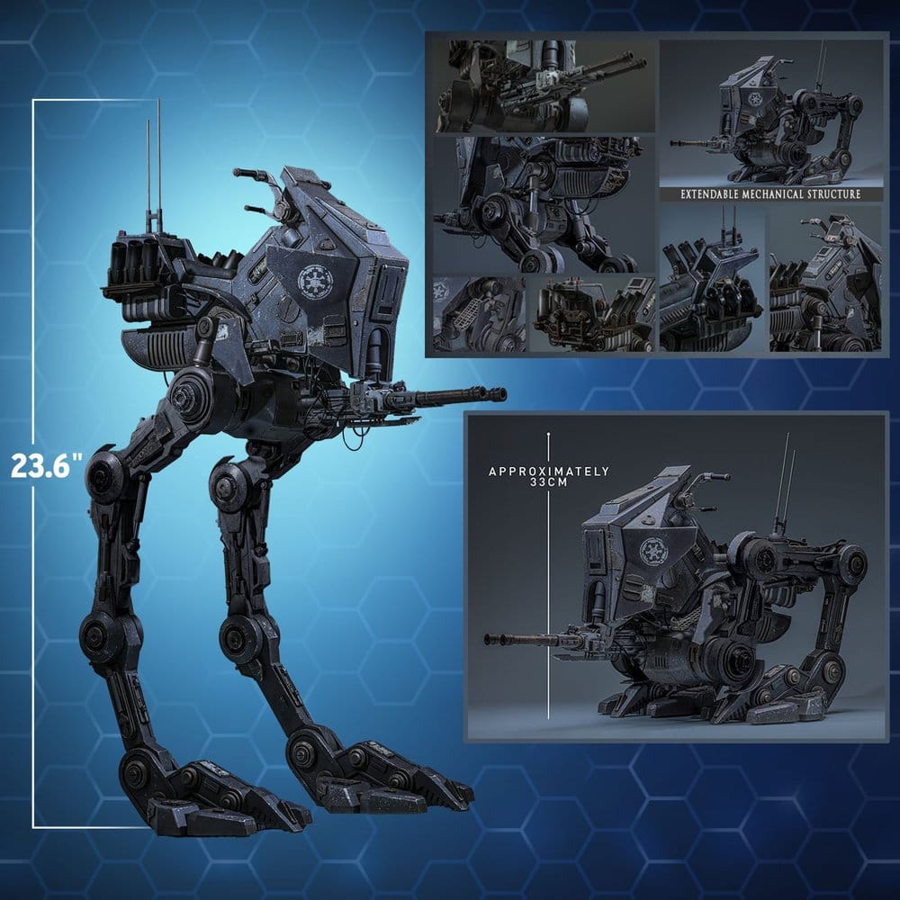 Star Wars: The Mandalorian & Grogu Movie Masterpiece Set de Figuras 1/6 Imperial Remnant AT-RT Driver & AT-RT 60 cm