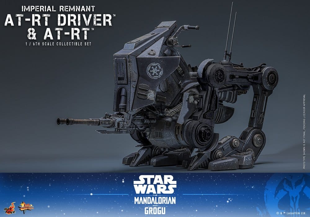 Star Wars: The Mandalorian & Grogu Movie Masterpiece Set de Figuras 1/6 Imperial Remnant AT-RT Driver & AT-RT 60 cm