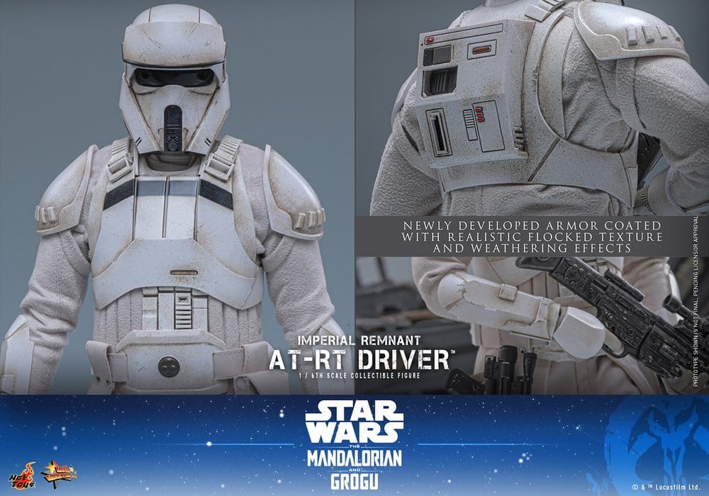 Star Wars: The Mandalorian & Grogu Movie Masterpiece Set de Figuras 1/6 Imperial Remnant AT-RT Driver & AT-RT 60 cm