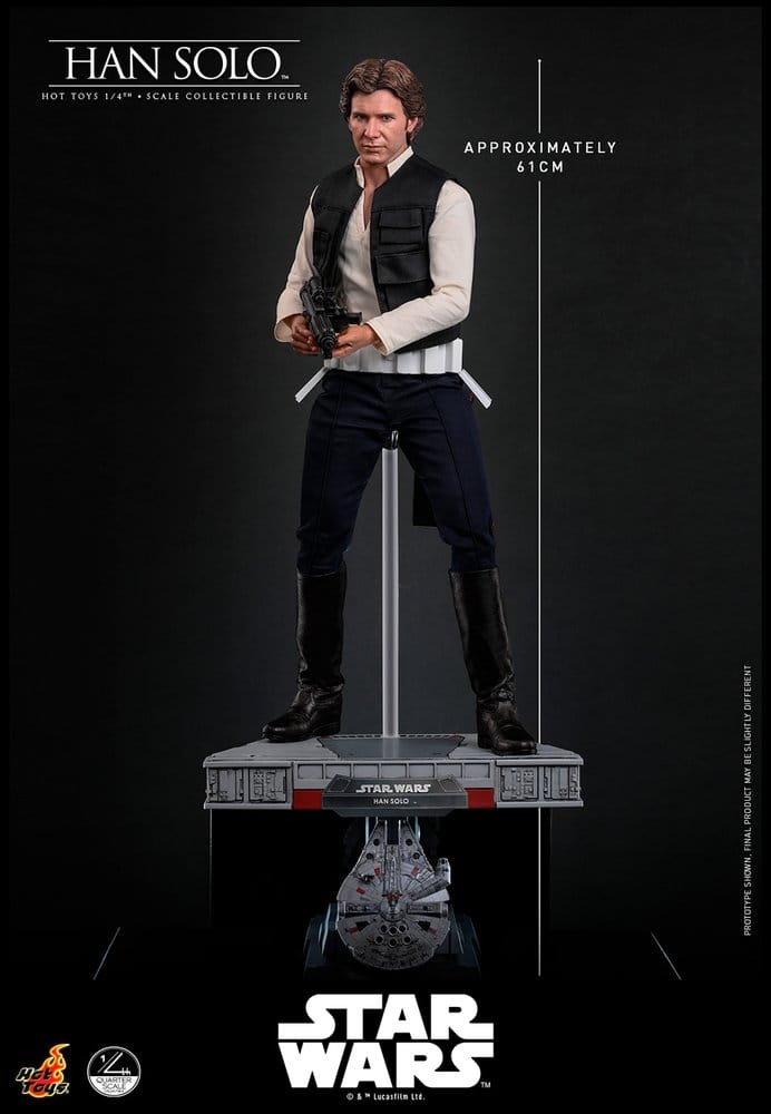 Star Wars Episode IV Figura 1/4 Han Solo 46  cm