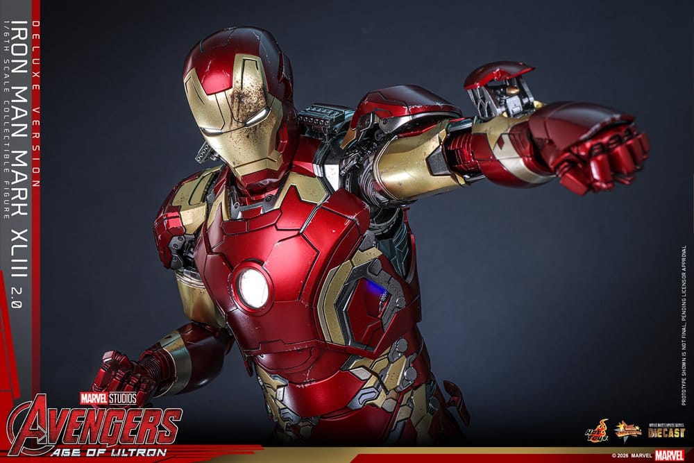 Vengadores: La era de Ultrón Figura Movie Masterpiece Diecast 1/6 Iron Man Mark XLIII (2.0) (Deluxe Version) 32 cm