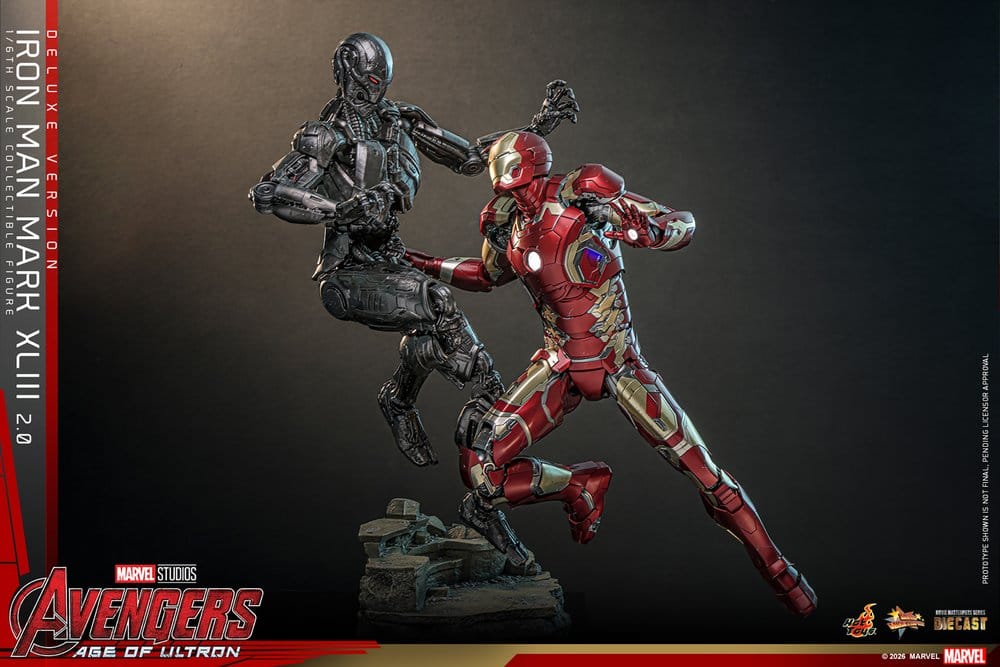 Vengadores: La era de Ultrón Figura Movie Masterpiece Diecast 1/6 Iron Man Mark XLIII (2.0) (Deluxe Version) 32 cm