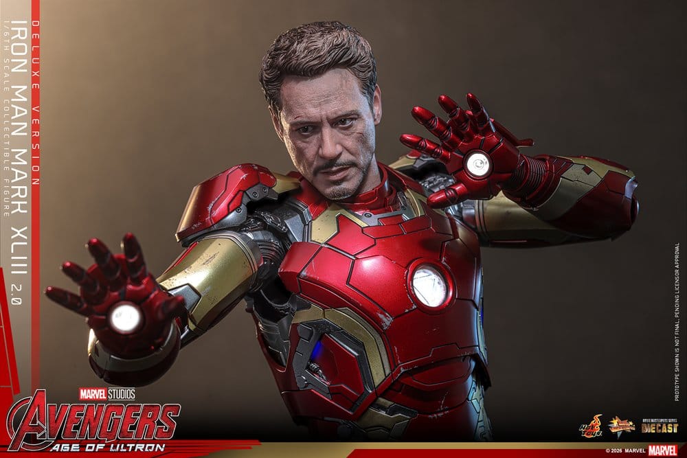 Vengadores: La era de Ultrón Figura Movie Masterpiece Diecast 1/6 Iron Man Mark XLIII (2.0) (Deluxe Version) 32 cm