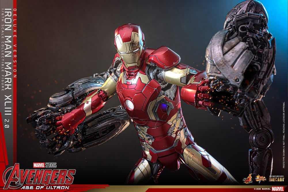 Vengadores: La era de Ultrón Figura Movie Masterpiece Diecast 1/6 Iron Man Mark XLIII (2.0) (Deluxe Version) 32 cm