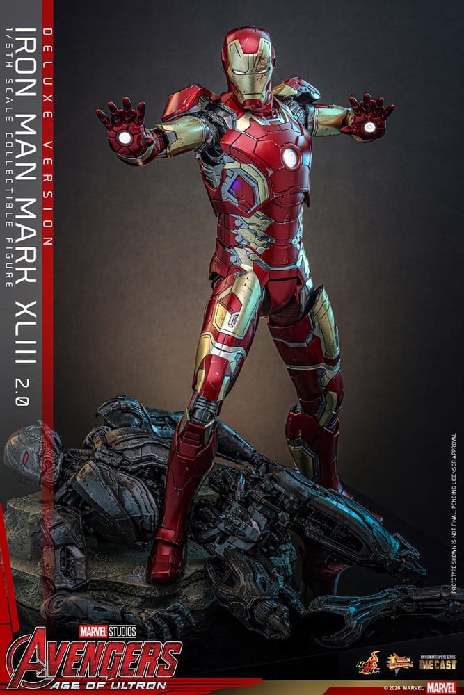 Vengadores: La era de Ultrón Figura Movie Masterpiece Diecast 1/6 Iron Man Mark XLIII (2.0) (Deluxe Version) 32 cm