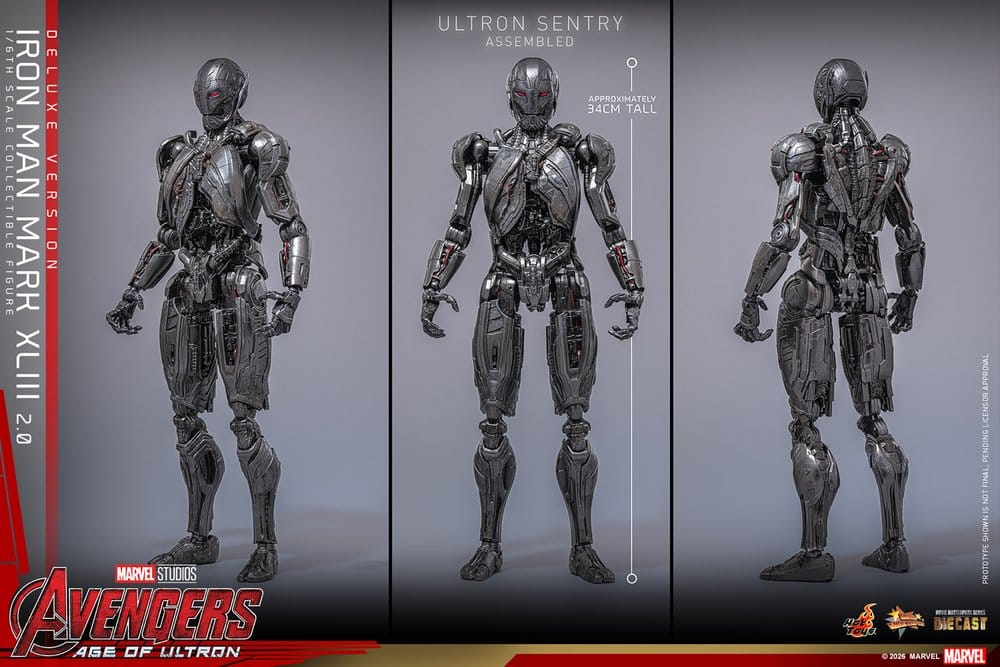 Vengadores: La era de Ultrón Figura Movie Masterpiece Diecast 1/6 Iron Man Mark XLIII (2.0) (Deluxe Version) 32 cm
