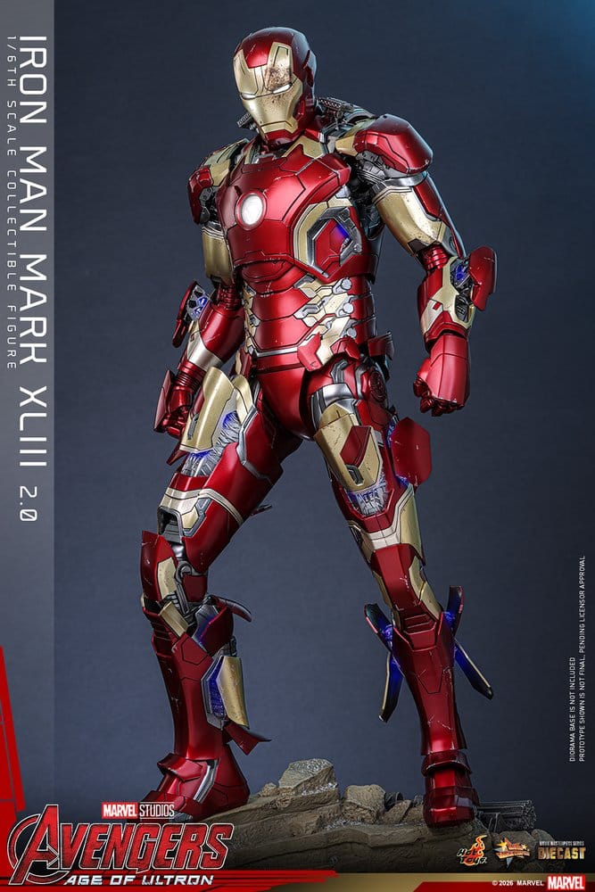 Vengadores: La era de Ultrón Figura Movie Masterpiece Diecast 1/6 Iron Man Mark XLIII (2.0) 32 cm
