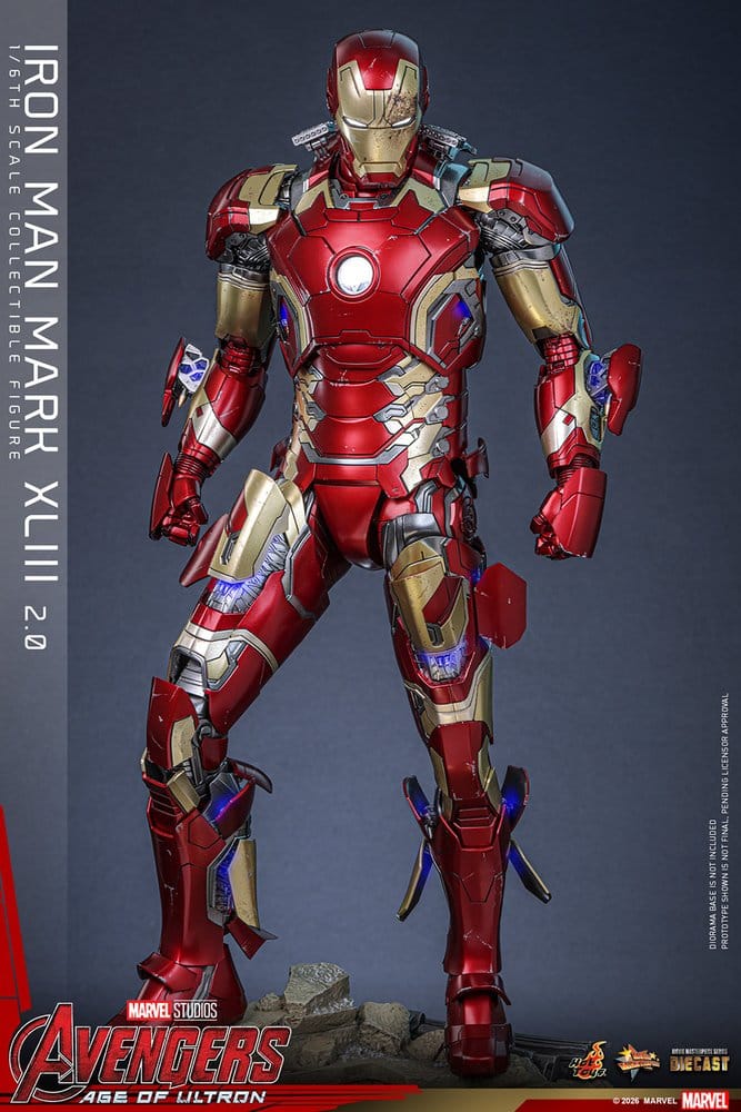 Vengadores: La era de Ultrón Figura Movie Masterpiece Diecast 1/6 Iron Man Mark XLIII (2.0) 32 cm