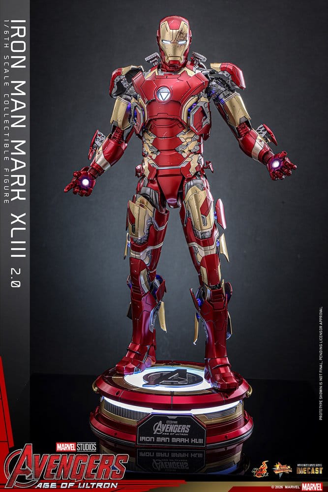 Vengadores: La era de Ultrón Figura Movie Masterpiece Diecast 1/6 Iron Man Mark XLIII (2.0) 32 cm