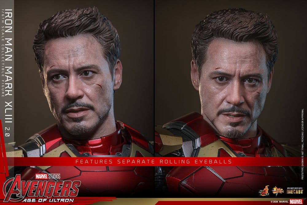 Vengadores: La era de Ultrón Figura Movie Masterpiece Diecast 1/6 Iron Man Mark XLIII (2.0) 32 cm