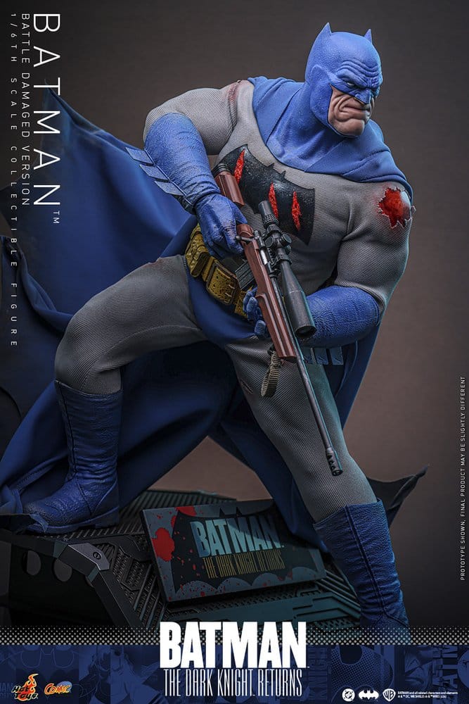 Batman: The Dark Knight Returns Figura Comic Masterpiece 1/6 Batman (Battle Damaged Version) 32 cm