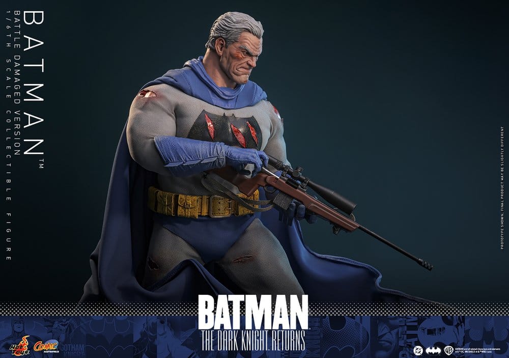 Batman: The Dark Knight Returns Figura Comic Masterpiece 1/6 Batman (Battle Damaged Version) 32 cm
