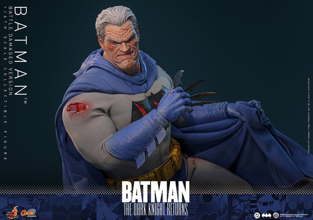 Batman: The Dark Knight Returns Figura Comic Masterpiece 1/6 Batman (Battle Damaged Version) 32 cm