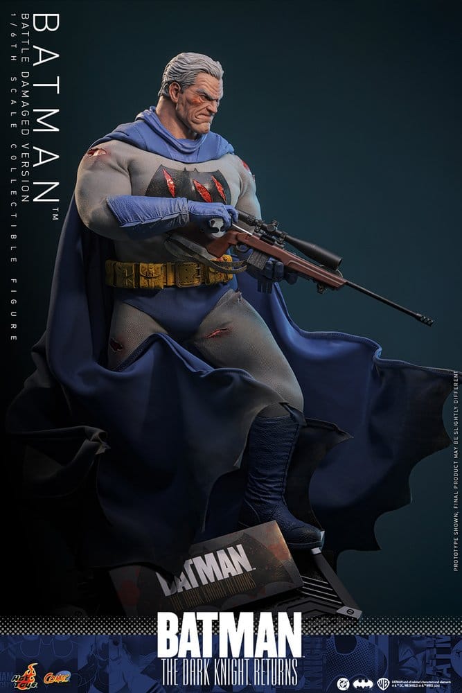 Batman: The Dark Knight Returns Figura Comic Masterpiece 1/6 Batman (Battle Damaged Version) 32 cm