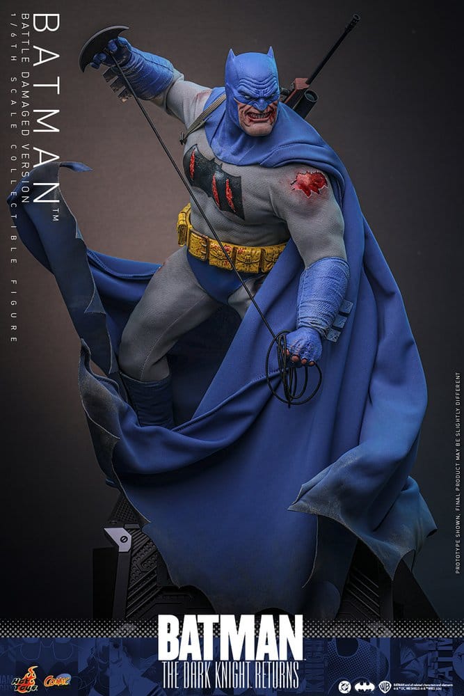 Batman: The Dark Knight Returns Figura Comic Masterpiece 1/6 Batman (Battle Damaged Version) 32 cm