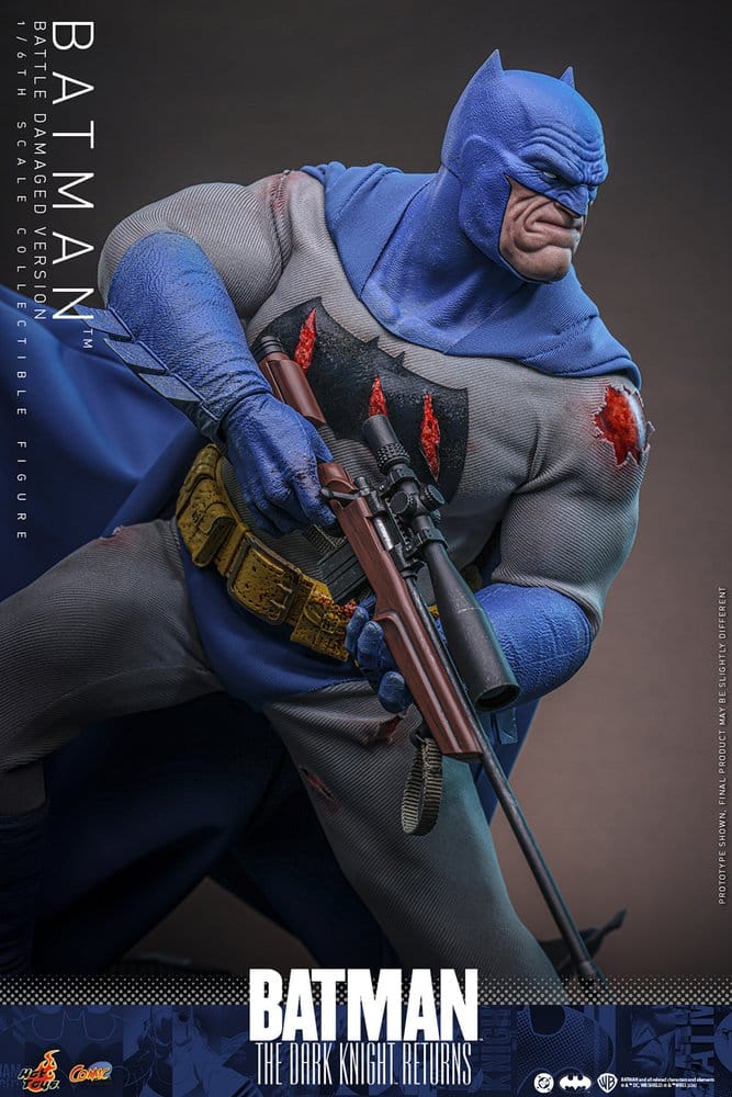 Batman: The Dark Knight Returns Figura Comic Masterpiece 1/6 Batman (Battle Damaged Version) 32 cm