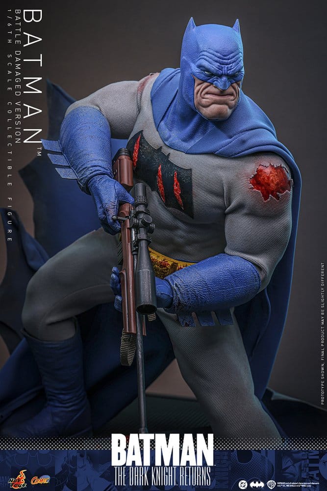Batman: The Dark Knight Returns Figura Comic Masterpiece 1/6 Batman (Battle Damaged Version) 32 cm