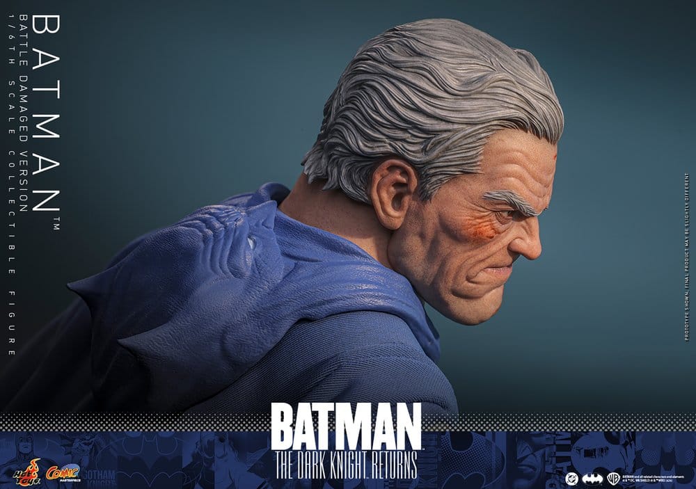 Batman: The Dark Knight Returns Figura Comic Masterpiece 1/6 Batman (Battle Damaged Version) 32 cm