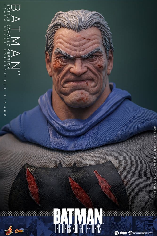 Batman: The Dark Knight Returns Figura Comic Masterpiece 1/6 Batman (Battle Damaged Version) 32 cm