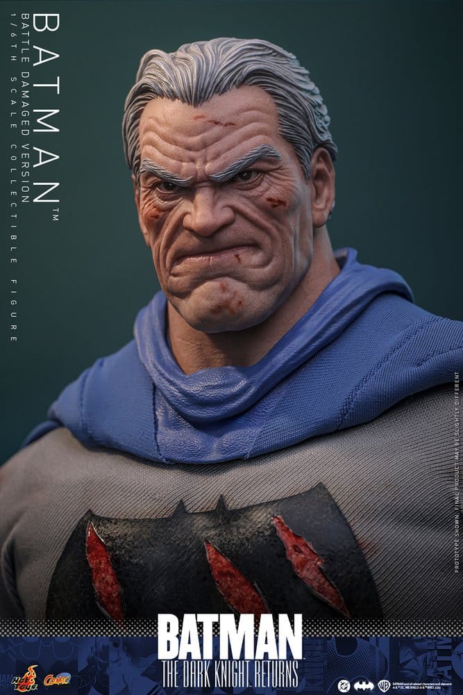 Batman: The Dark Knight Returns Figura Comic Masterpiece 1/6 Batman (Battle Damaged Version) 32 cm