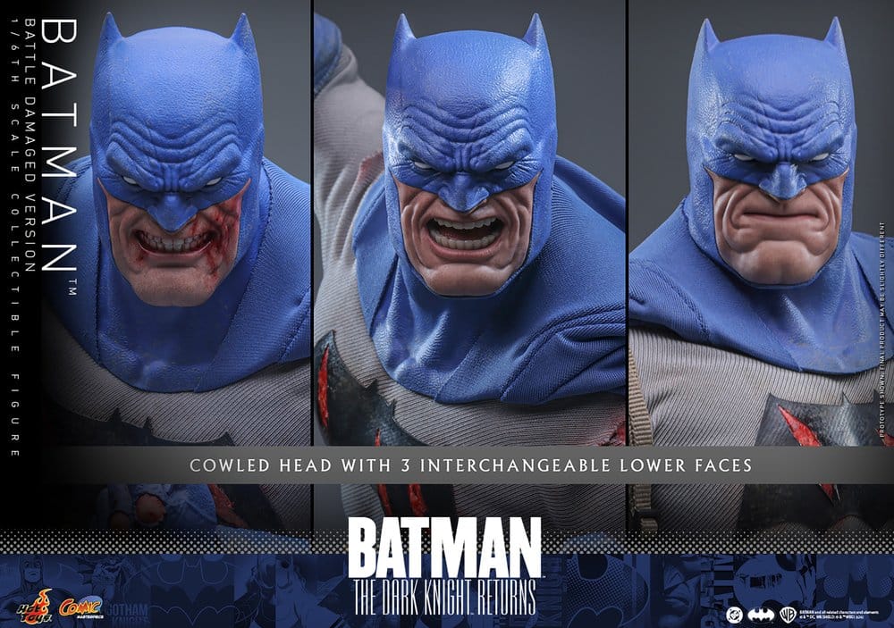 Batman: The Dark Knight Returns Figura Comic Masterpiece 1/6 Batman (Battle Damaged Version) 32 cm