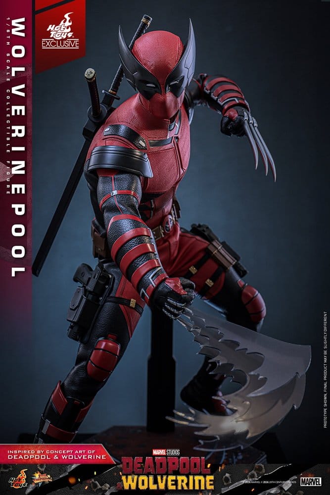 Deadpool & Wolverine Movie Masterpiece Figura 1/6 Wolverinepool Hot Toys Exclusive 31 cm