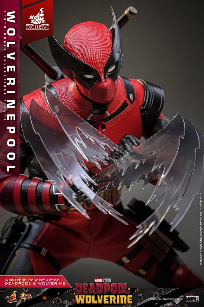 Deadpool & Wolverine Movie Masterpiece Figura 1/6 Wolverinepool Hot Toys Exclusive 31 cm