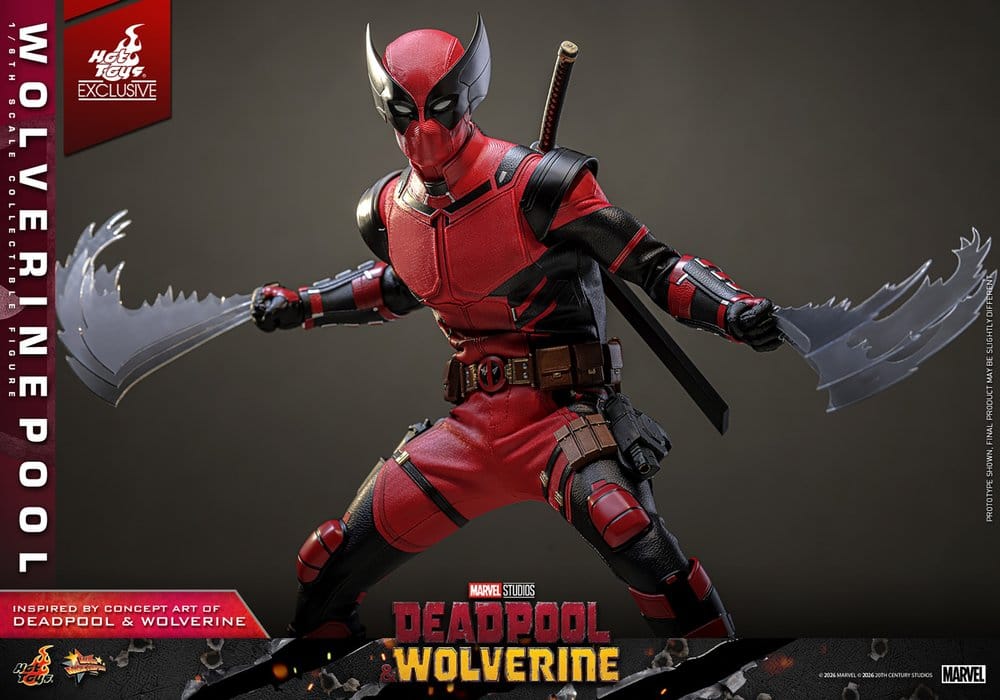 Deadpool & Wolverine Movie Masterpiece Figura 1/6 Wolverinepool Hot Toys Exclusive 31 cm
