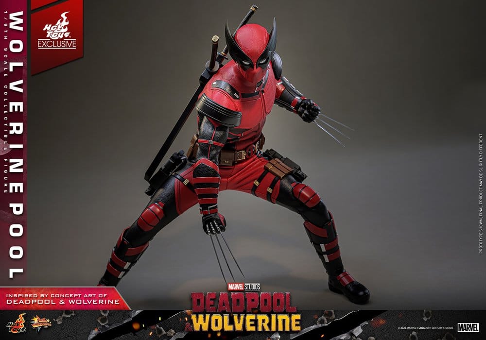 Deadpool & Wolverine Movie Masterpiece Figura 1/6 Wolverinepool Hot Toys Exclusive 31 cm