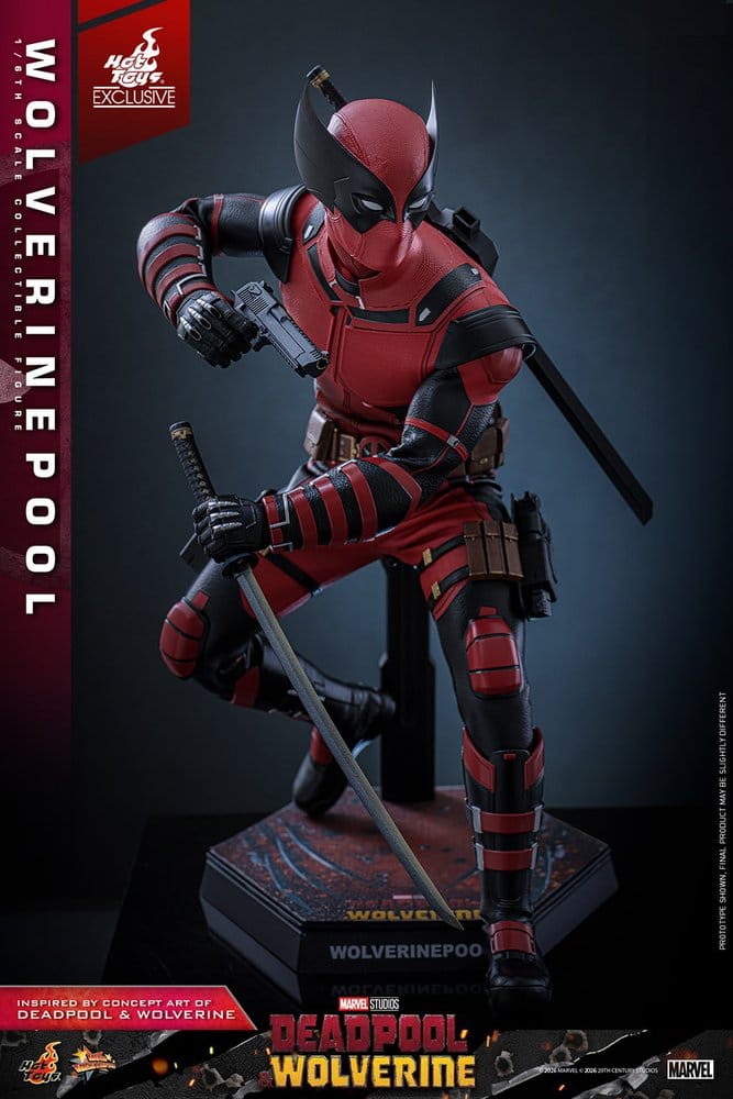 Deadpool & Wolverine Movie Masterpiece Figura 1/6 Wolverinepool Hot Toys Exclusive 31 cm