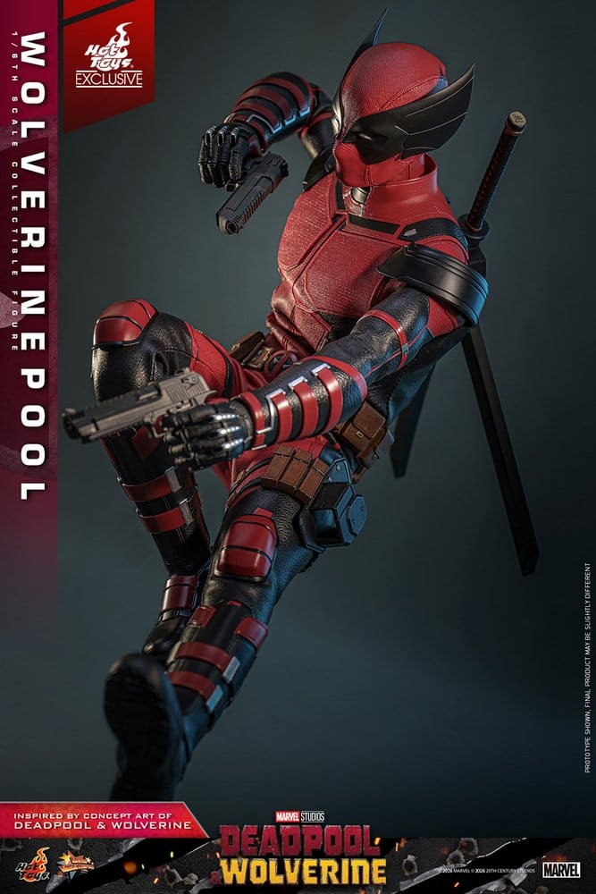 Deadpool & Wolverine Movie Masterpiece Figura 1/6 Wolverinepool Hot Toys Exclusive 31 cm