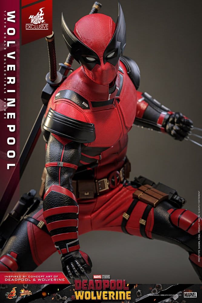 Deadpool & Wolverine Movie Masterpiece Figura 1/6 Wolverinepool Hot Toys Exclusive 31 cm