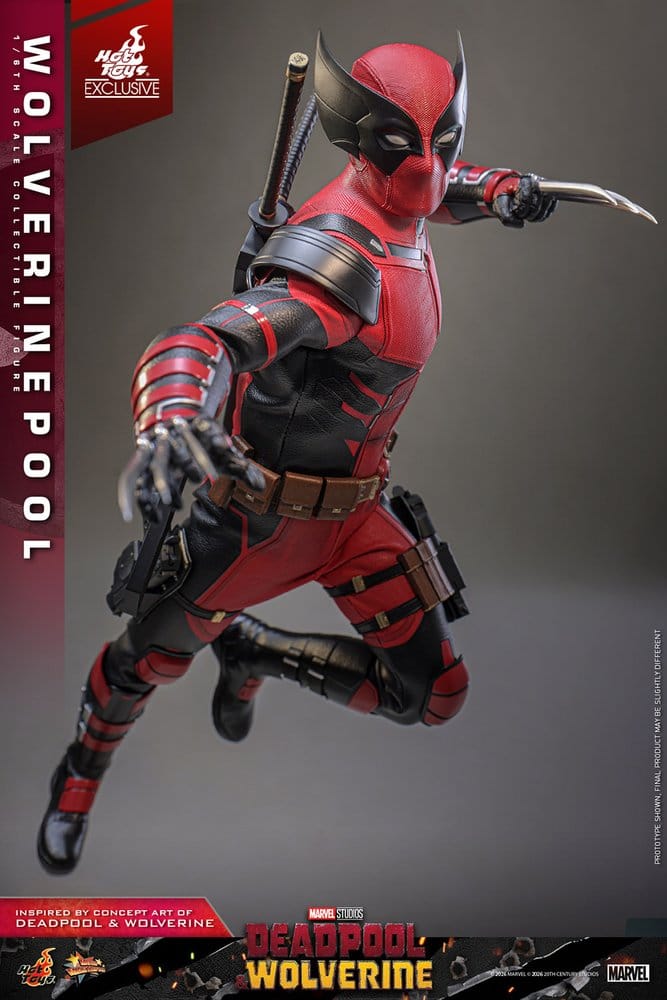 Deadpool & Wolverine Movie Masterpiece Figura 1/6 Wolverinepool Hot Toys Exclusive 31 cm