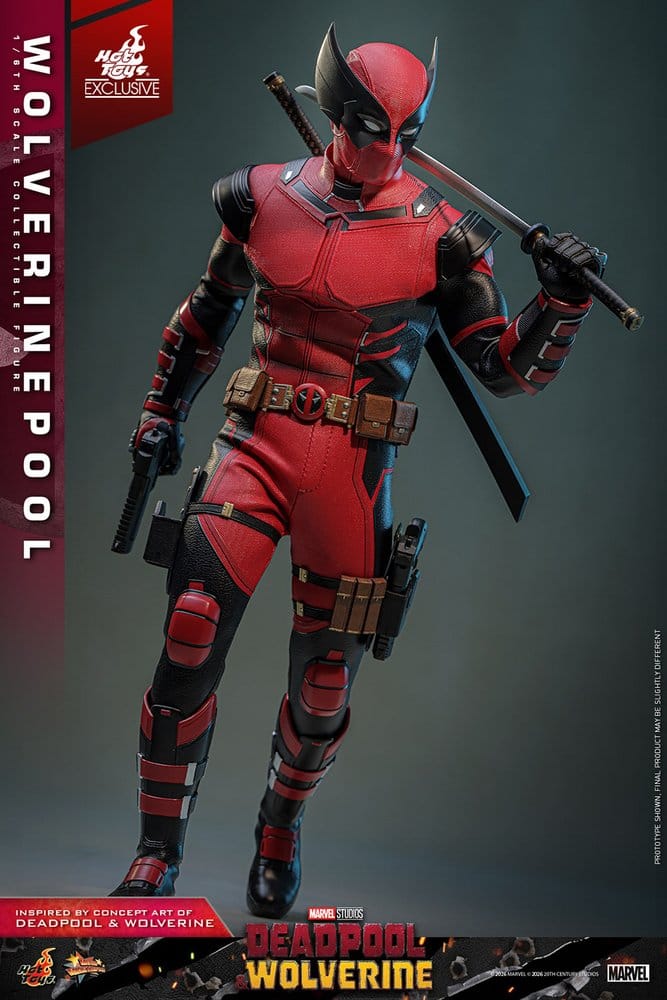 Deadpool & Wolverine Movie Masterpiece Figura 1/6 Wolverinepool Hot Toys Exclusive 31 cm