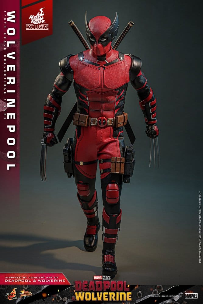 Deadpool & Wolverine Movie Masterpiece Figura 1/6 Wolverinepool Hot Toys Exclusive 31 cm