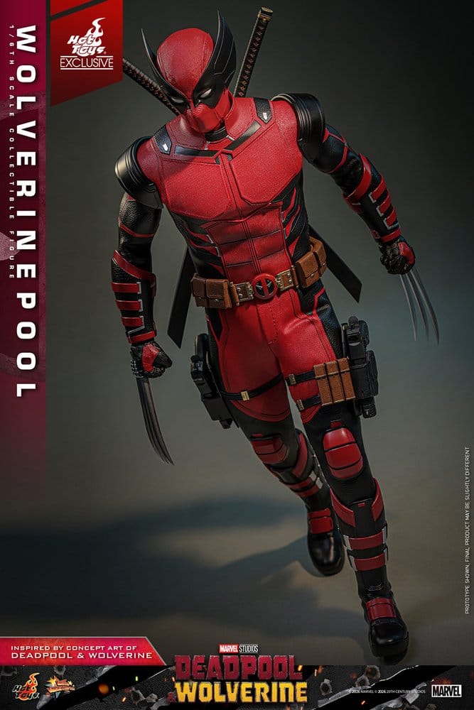 Deadpool & Wolverine Movie Masterpiece Figura 1/6 Wolverinepool Hot Toys Exclusive 31 cm