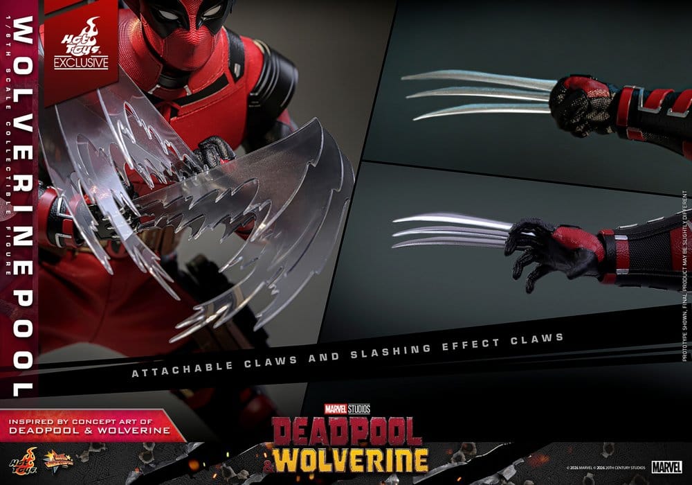 Deadpool & Wolverine Movie Masterpiece Figura 1/6 Wolverinepool Hot Toys Exclusive 31 cm