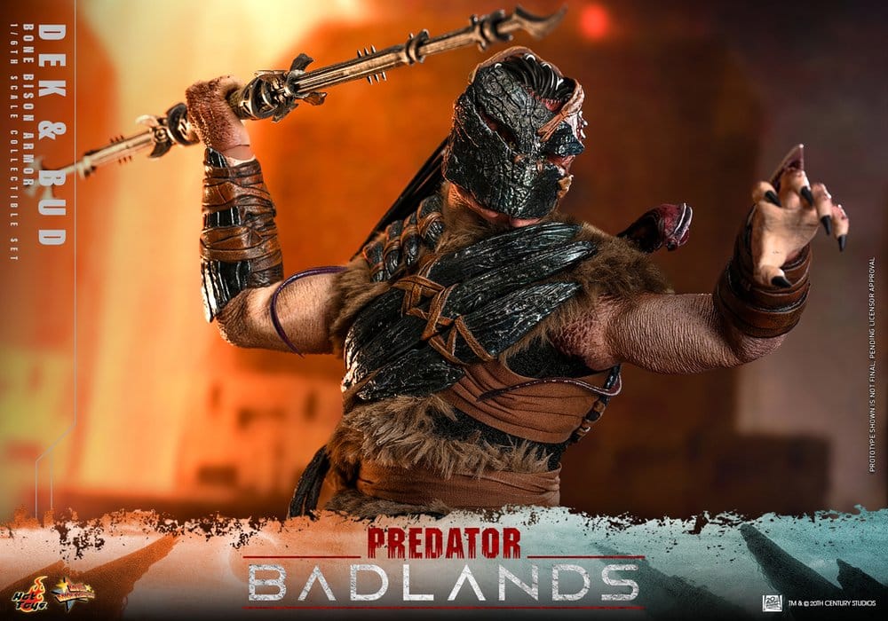 Predator: Badlands Movie Masterpiece Pack de 2 Figuras 1/6 Dek (Bone Bison Armor) and Bud 31 cm