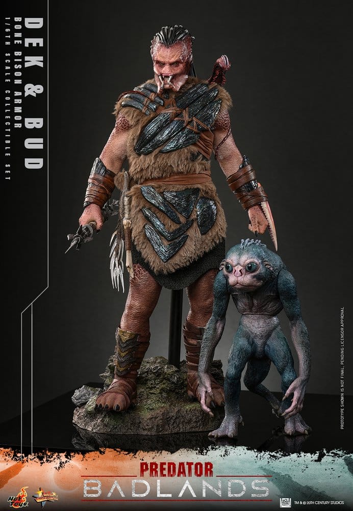 Predator: Badlands Movie Masterpiece Pack de 2 Figuras 1/6 Dek (Bone Bison Armor) and Bud 31 cm