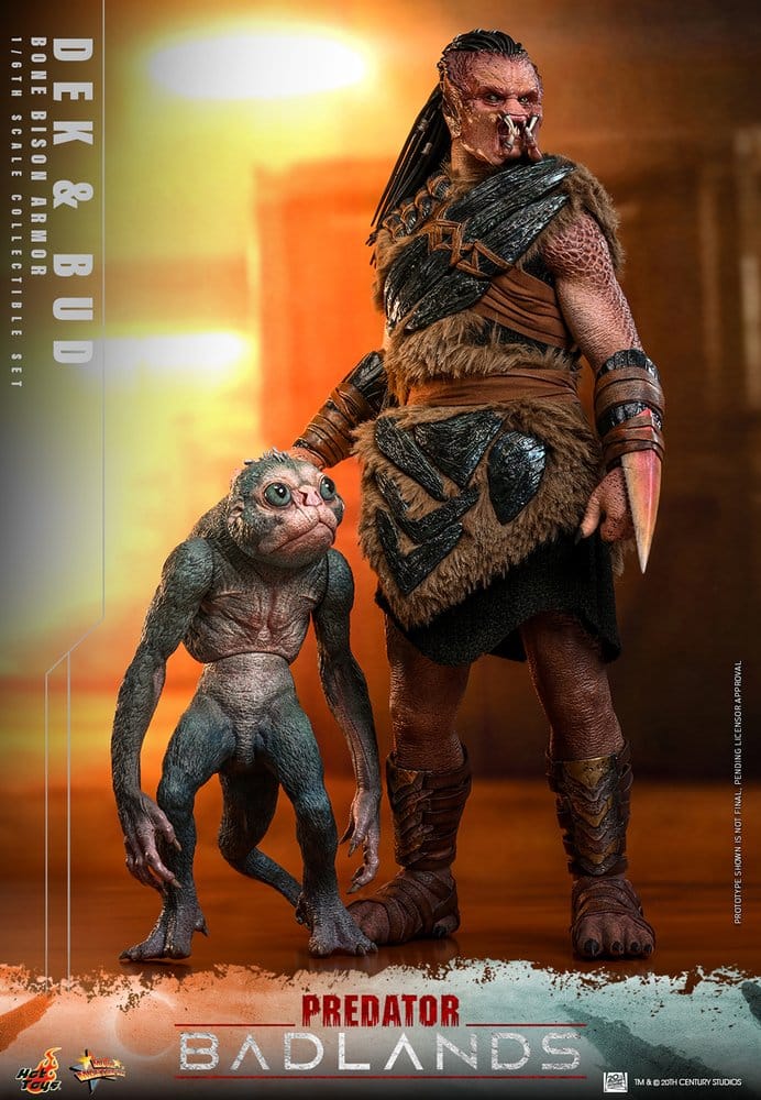 Predator: Badlands Movie Masterpiece Pack de 2 Figuras 1/6 Dek (Bone Bison Armor) and Bud 31 cm