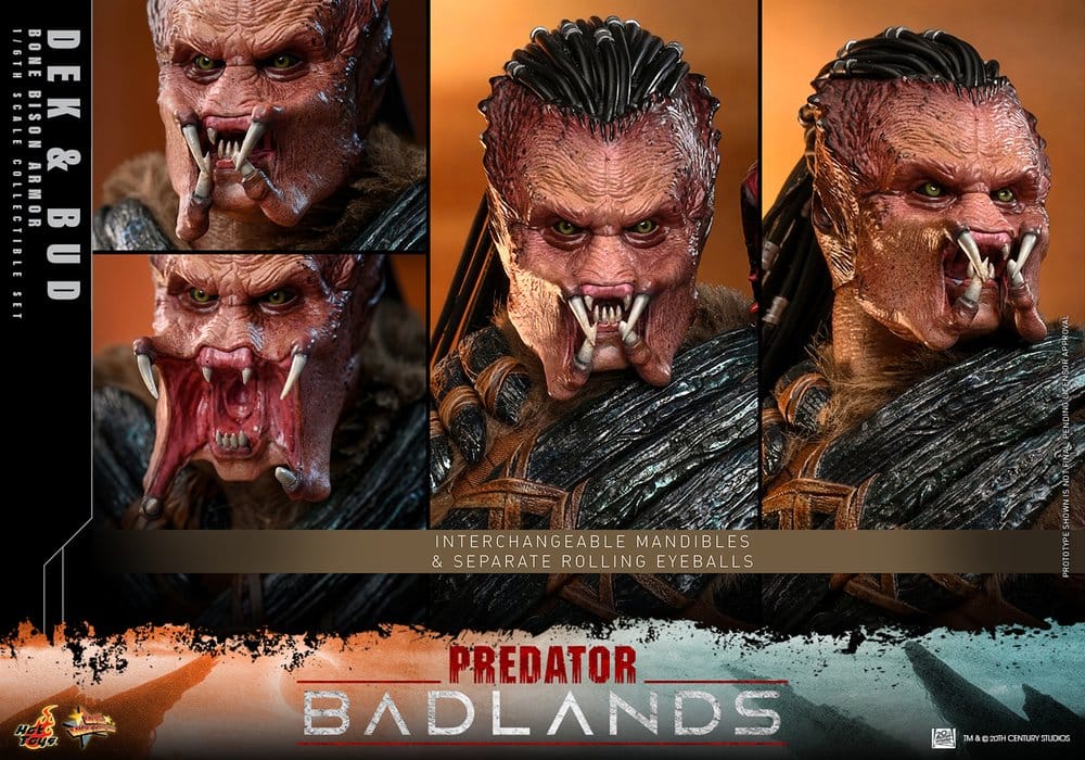 Predator: Badlands Movie Masterpiece Pack de 2 Figuras 1/6 Dek (Bone Bison Armor) and Bud 31 cm