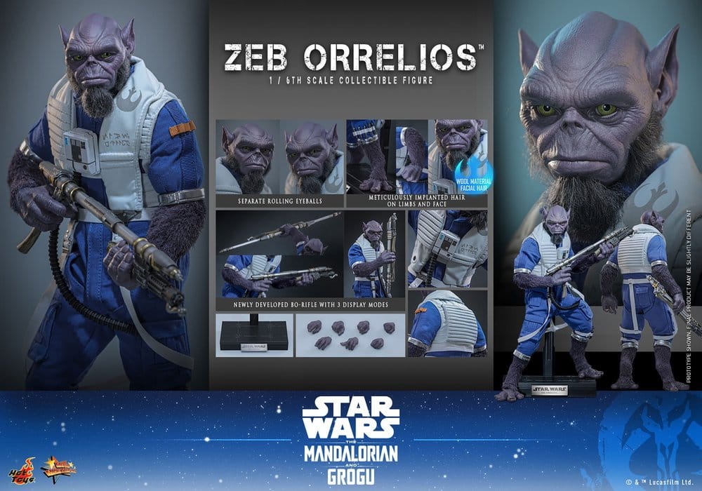 Star Wars Movie Masterpiece Figura 1/6 Zeb Orrelios 33 cm