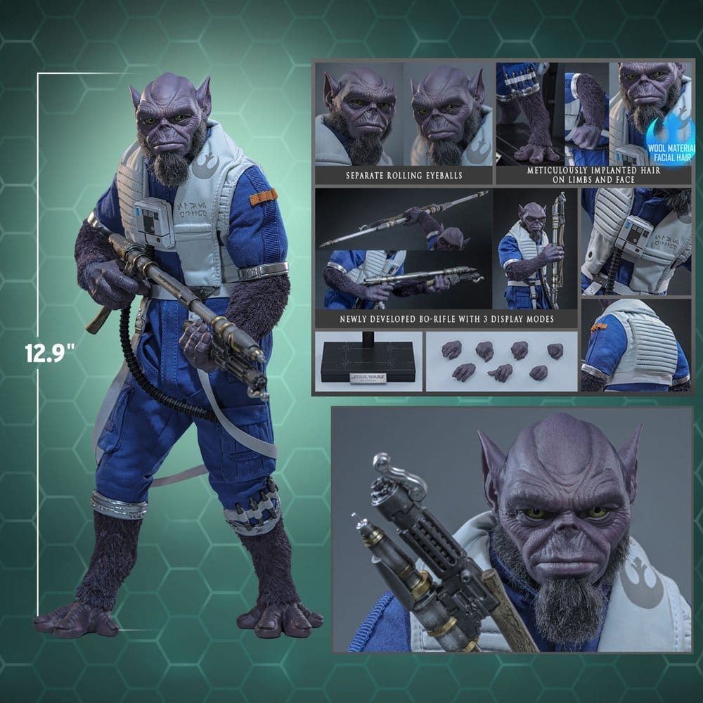 Star Wars Movie Masterpiece Figura 1/6 Zeb Orrelios 33 cm
