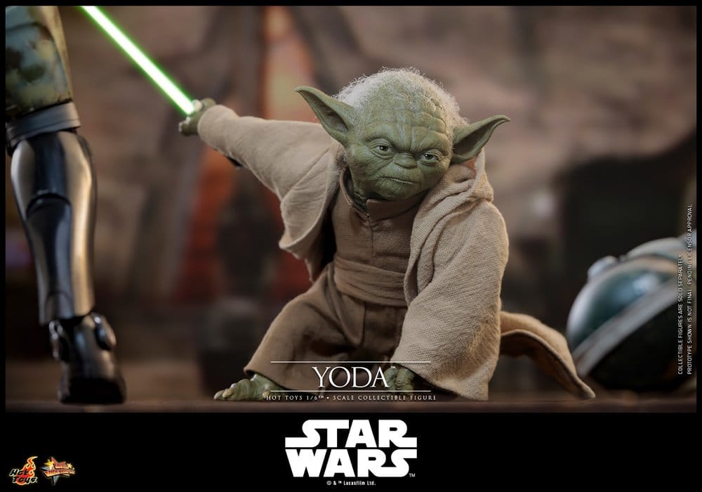 Star Wars: La Venganza de los Sith Movie Masterpiece Figura 1/6 Yoda 14 cm