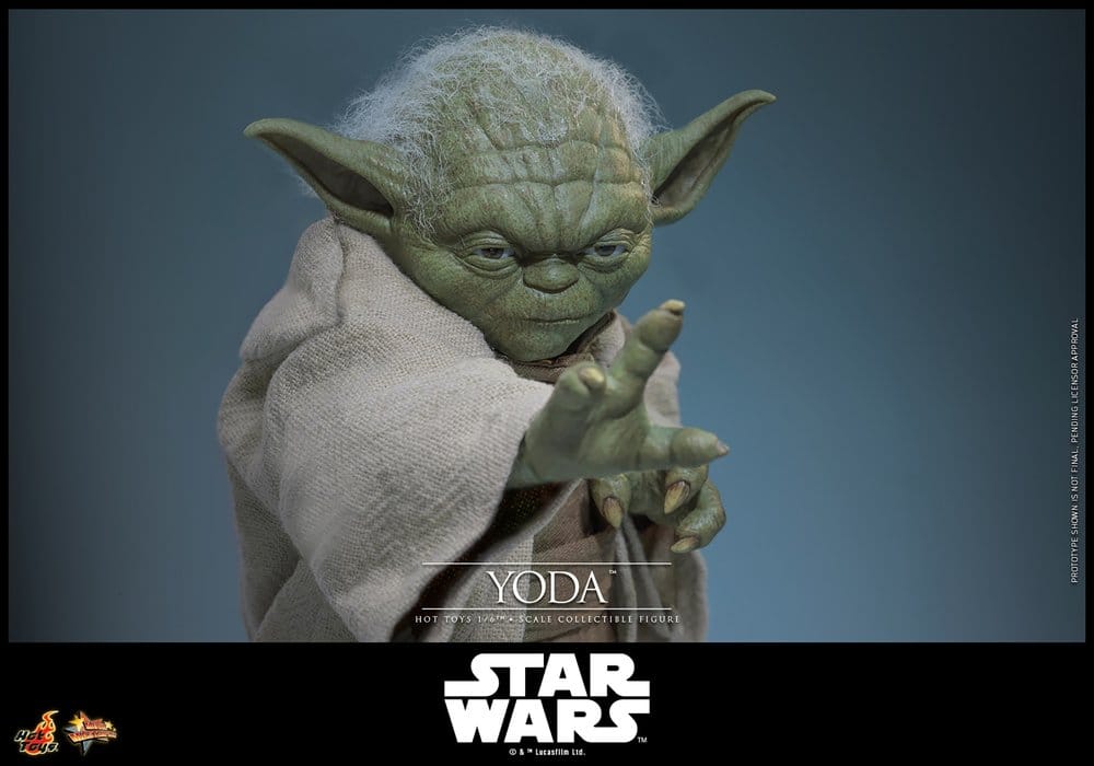 Star Wars: La Venganza de los Sith Movie Masterpiece Figura 1/6 Yoda 14 cm