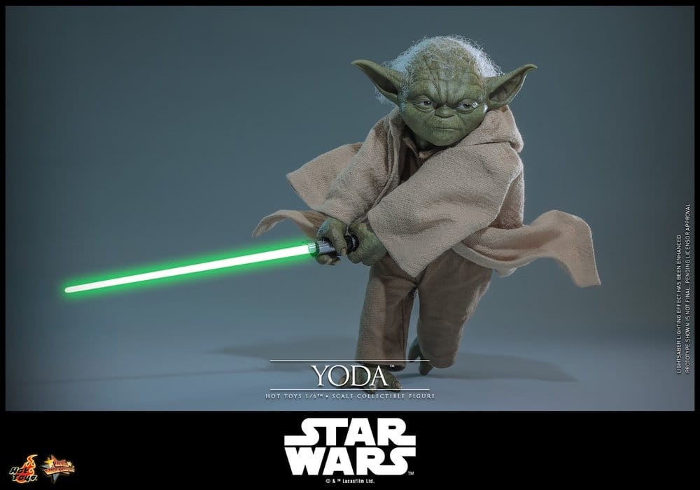 Star Wars: La Venganza de los Sith Movie Masterpiece Figura 1/6 Yoda 14 cm