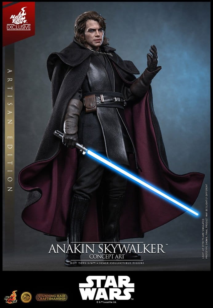 Star Wars Episodio III: La Venganza de los Sith Movie Masterpiece Figura 1/6 Anakin Skywalker (Concept Art Version) (Artisan Edition) Hot Toys Exclusive 31 cm