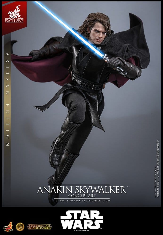 Star Wars Episodio III: La Venganza de los Sith Movie Masterpiece Figura 1/6 Anakin Skywalker (Concept Art Version) (Artisan Edition) Hot Toys Exclusive 31 cm