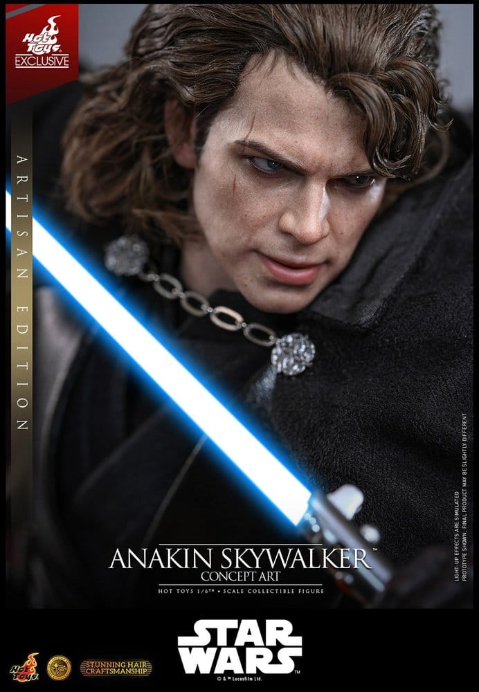 Star Wars Episodio III: La Venganza de los Sith Movie Masterpiece Figura 1/6 Anakin Skywalker (Concept Art Version) (Artisan Edition) Hot Toys Exclusive 31 cm